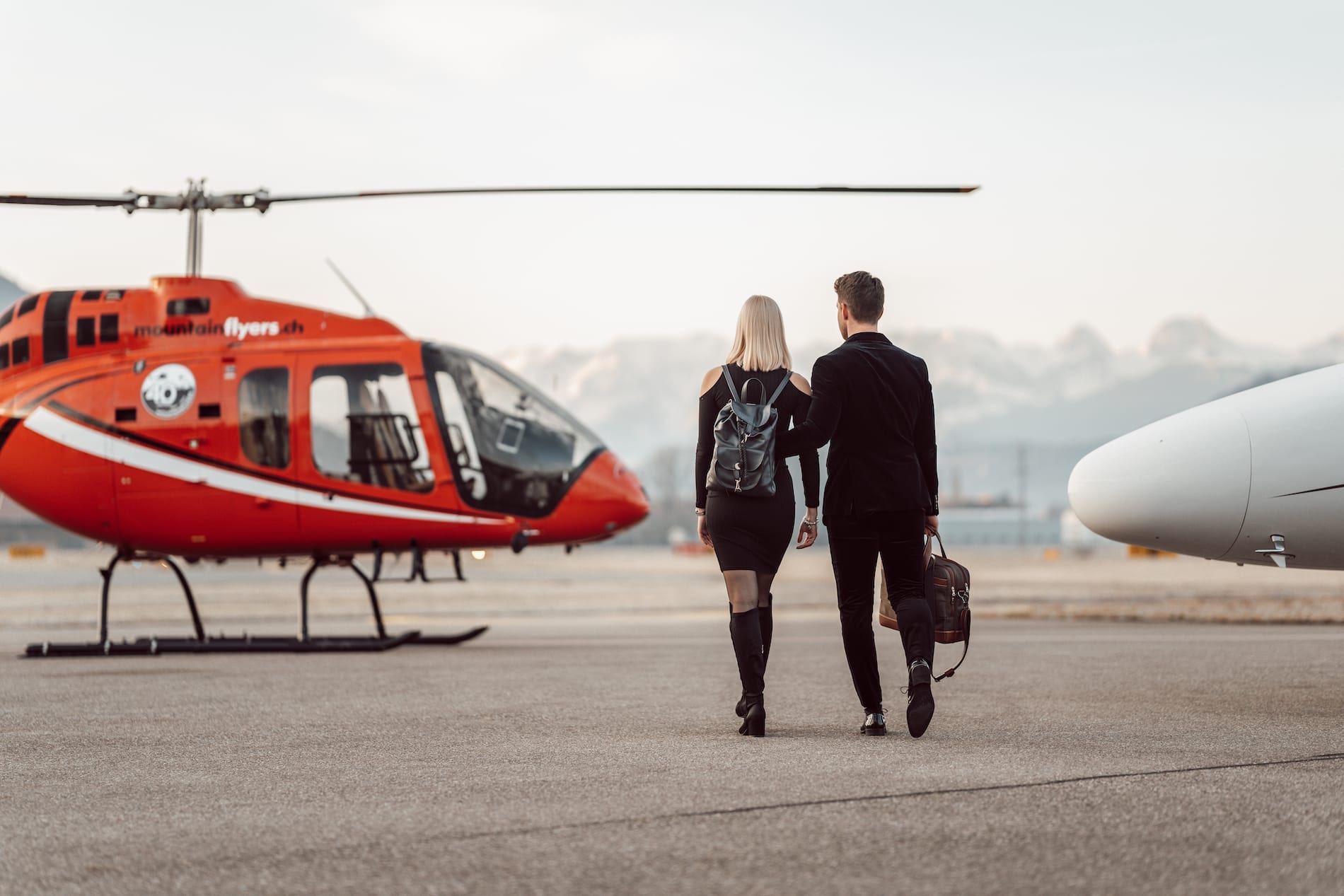 Suiza con el Bell 505